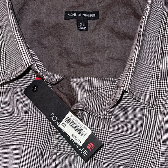 🌹NWT:SONS OF INTRIGUE BUTTON DOWN SHIRT - Picture 5 of 6